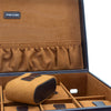 Herrenuhrbox Braun - Zarte Samtoberfläche